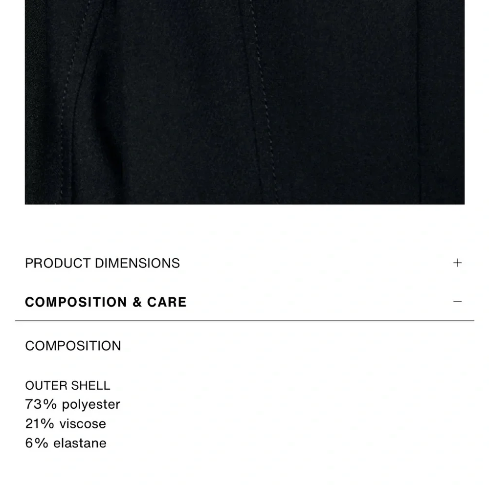 Zara NWT black balloon puff sleeve mini dress - Picture 14 of 14